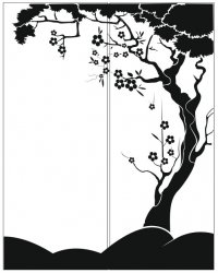 Пескоструйный рисунок Дерево 320